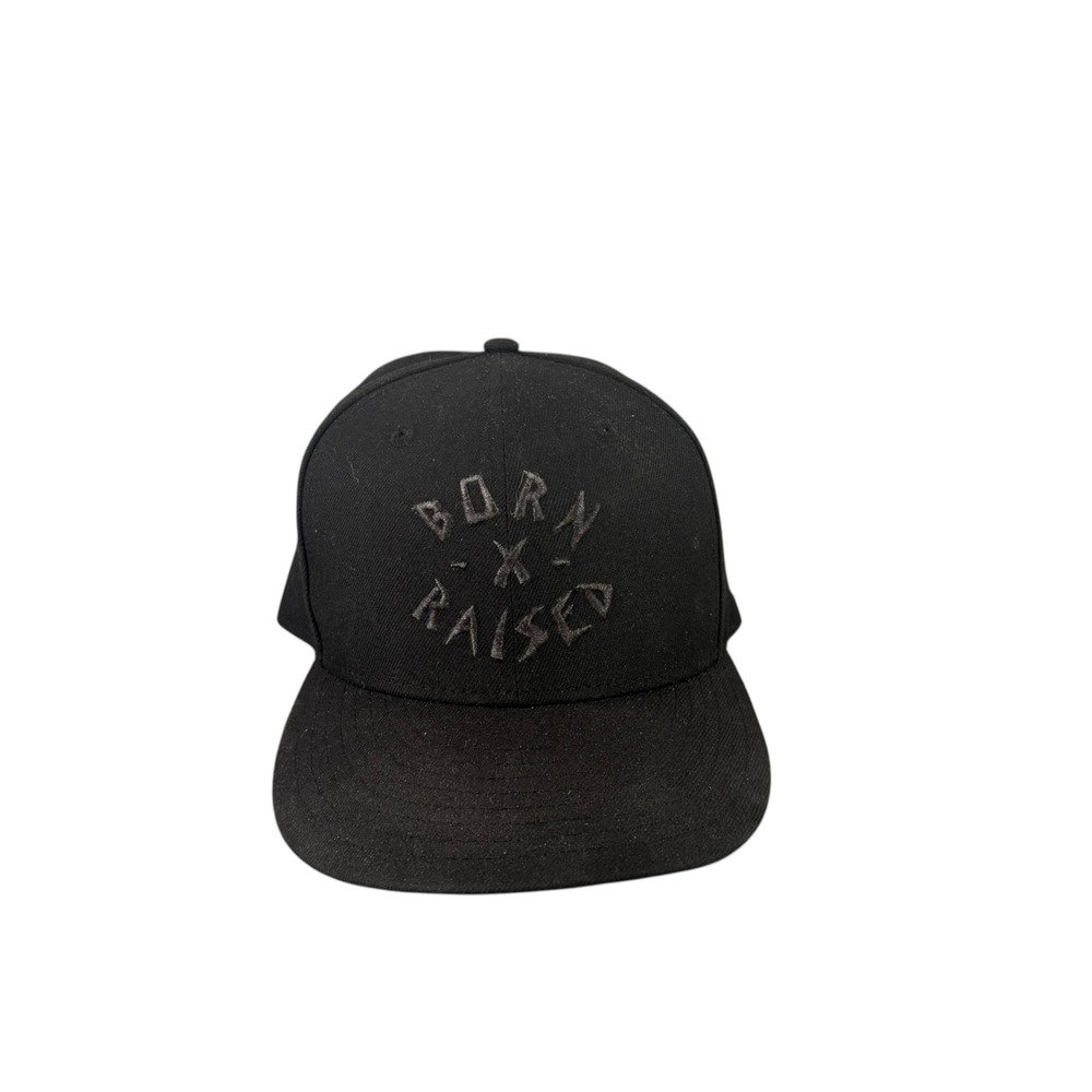 Born X Raised New Era Hat Men OSFM Black 9FIFTY Snapback Los Angeles Embroidered